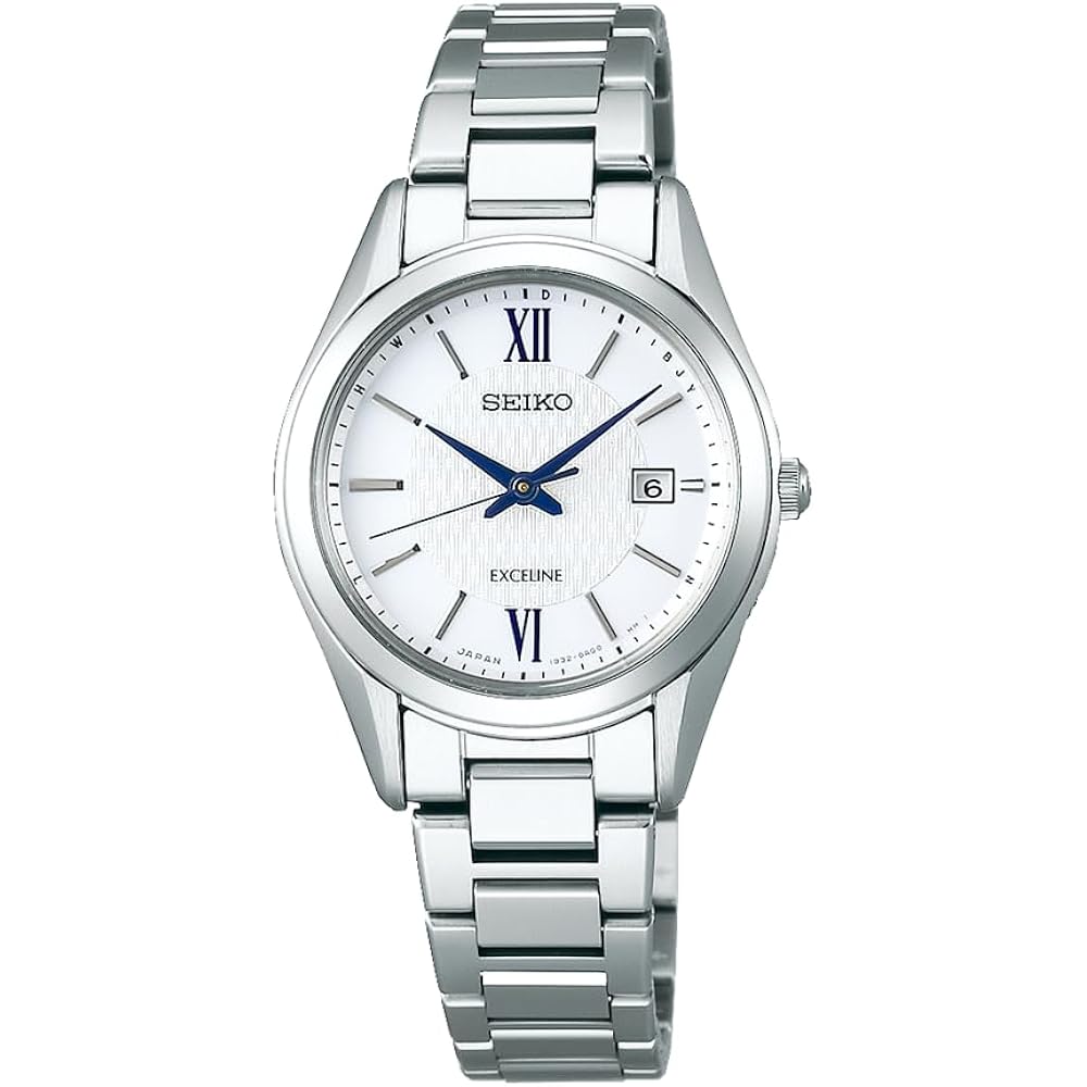 

[Seiko Watch] EXCELINE (Exceline) Pair Titanium Solar Radio Controlled Watch SWCW145 Silver White...
