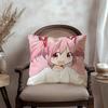 P-Puella Magi K-Kaname Madoka Maple Design Cushion Cover Happy Autumn Harvest decor Holiday Decorati Pillow Cover