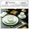 Elegant Gold Rim Bone China Tableware Set