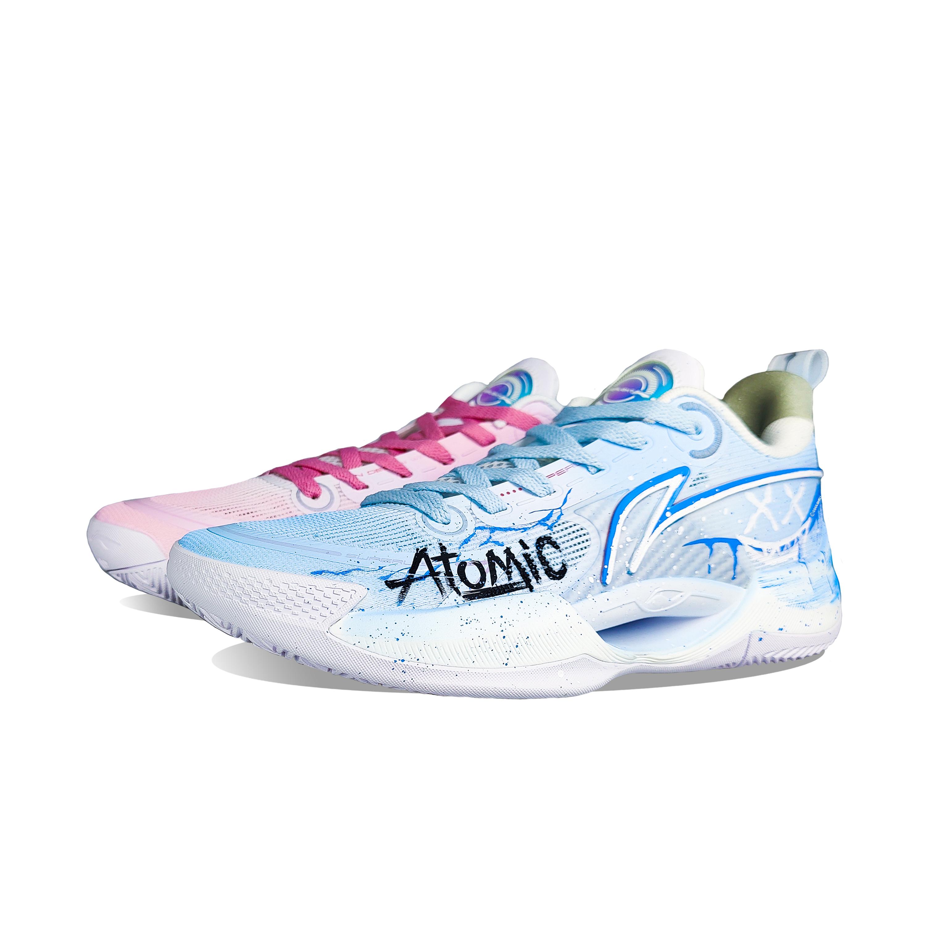 

Li Ning Super Light V2 Амортизуючі Нековзкі Низькі Баскетбольні Кросівки Чоловічі Синьо-Рожеві Непарні ABAT029-3(team1376-) 45