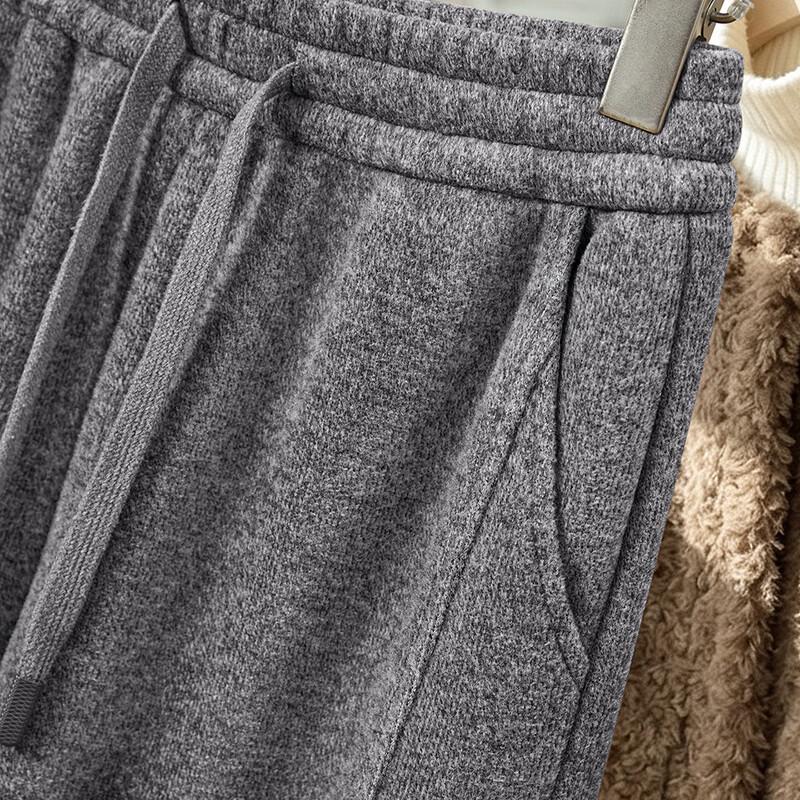 Women's Fleece-Lined Loose Wide-Leg Casual Pants