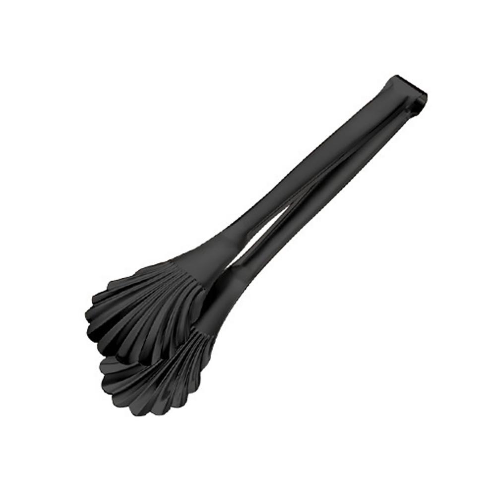 Stainless Steel Kitchen Shell Head Tongs Long Handle Steak Clamp Cake Food Clip Cooking Utensils