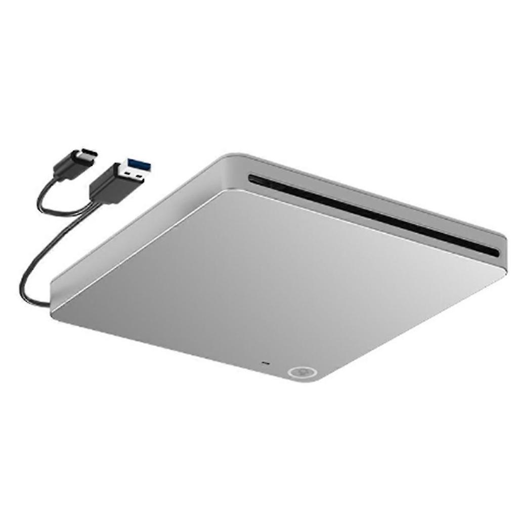 Externes 3D Blu-ray DVD-Laufwerk, USB 3.0 und Typ-C Blu-ray CD DVD-Laufwerk Player Ultra Slim Slot-in CD DVD Brenner