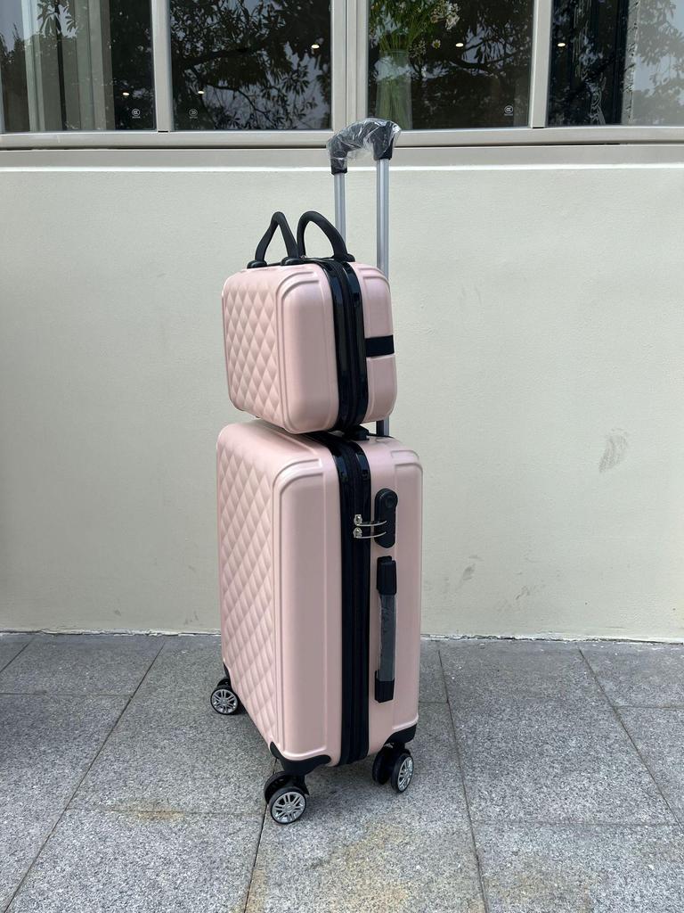14-inch Lightweight Trolley Suitcase for Female Students & 20-inch Stylish Mother-Child Luggage with Universal Wheels