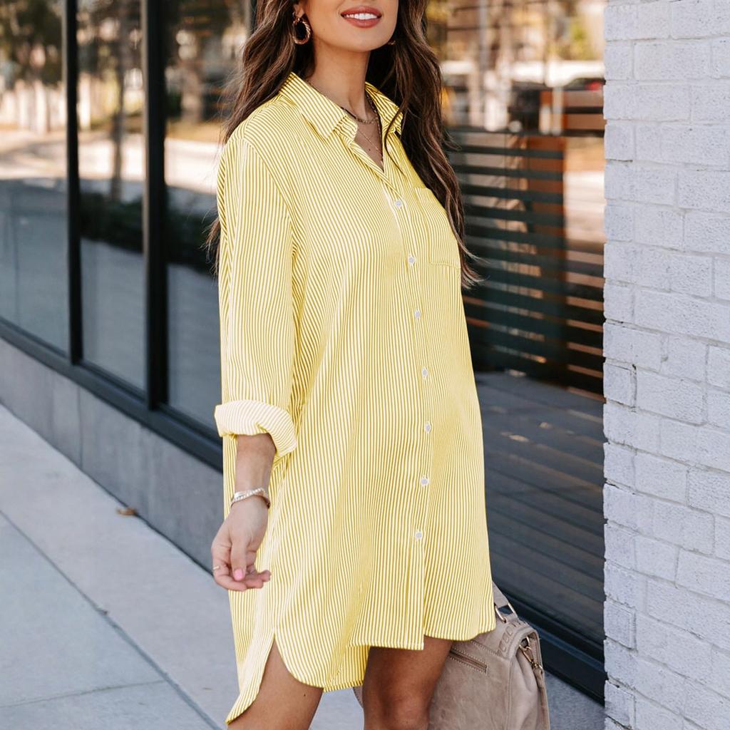 Women's Casual And Fashionable Striped Dress