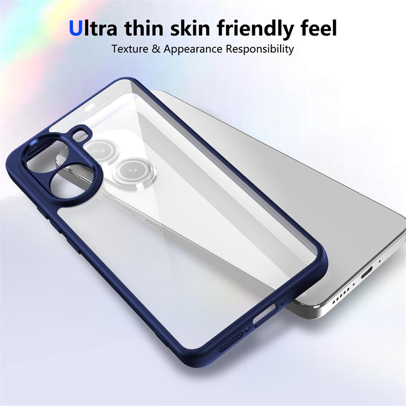 Hülle Für Xiaomi Poco X7 Pro 5G Hülle Silikon Bumper Klar Hart PC Rückseite Für Poko Little X7Pro PocoX7pro Linsenschutz Funda