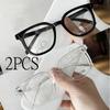 2PCS Anti-blue Light Glasses for Women with Regular Eyeglass Frame Finished Retro Flat Light Frame