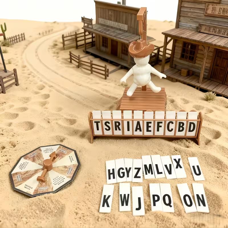 Funny Magnetic Cowboy Hangman Board Games Mystery Guessing Word Party Games Before Hank Falls Hanging Adults Fun Family Games