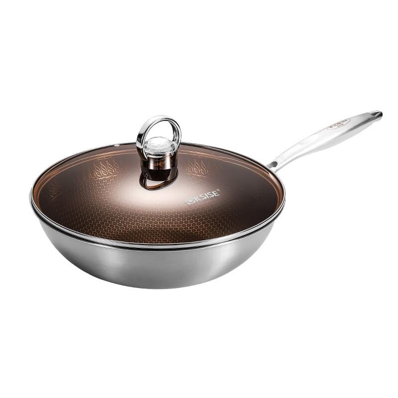 KSISE Platinum Microcrystal Non-stick Wok