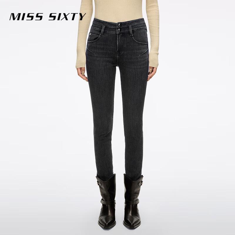 

MISS SIXTY Женские зимние джинсы скинни облегающего кроя из кашемировой смеси 2025 23