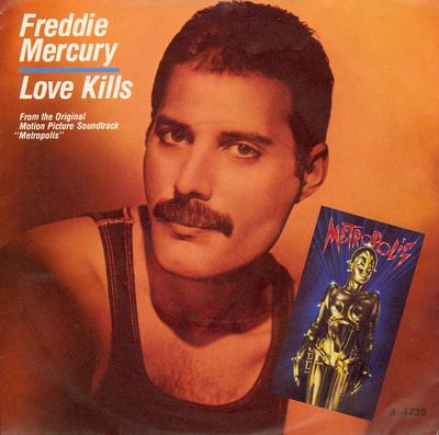 7inch Record FREDDIE MERCURY - Love Kills A4735 CBS 1984 UK Pop Used
