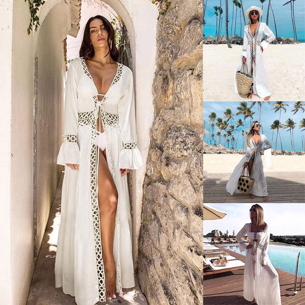 

Женская летняя пляжная пляжная одежда, купальники, бикини, прикрытие, кафтан, мини-платье