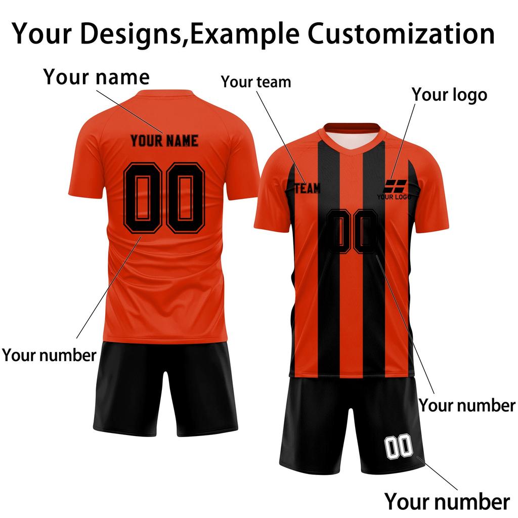 Personalised Shirts Kit Mens Girls With Name Number Custom Football Jerseys For Boys Training Suit
