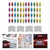 Christmas Light Bulb Line Stickers Magnetic Reflective XmasLights Bulb Sticker
