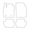 [BLM]FO051 Red - Set of Velour Floor Mats To Fit Ford EcoSport 2017- - Red Trim
