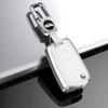 Alloy Leather Car Key Case Cover For Vw Volkswagen Golf 7 Mk7 Gti Tiguan Mk2 For Seat Ateca Leon Fr 2 Ibiza For Skoda Octavia A7