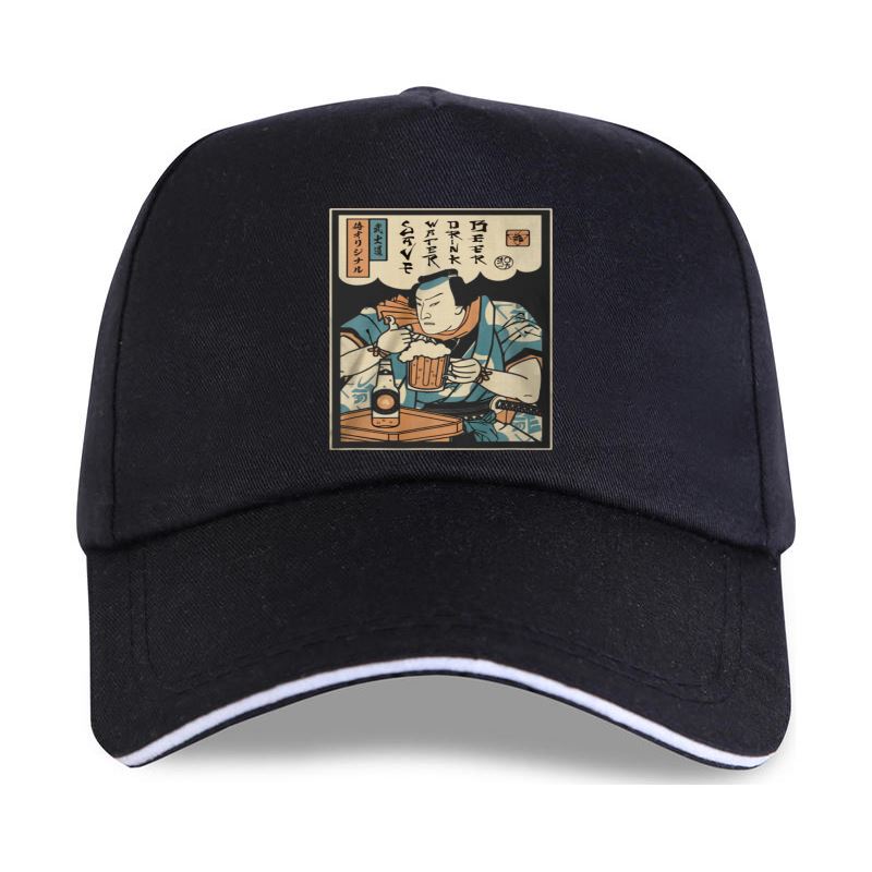 Нова кепка BEER SAMURAI Drinking Beer Samurai Black, темно-синя бейсболка S-5XL унісекс