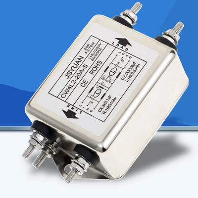 Power EMI Filter CW4L2-6A-S CW4L2-10A-S CW4L2-20A Double-Stage Bolttype Power Filter Single-Phase AC EMI Filter 220VAC 50/60HZ