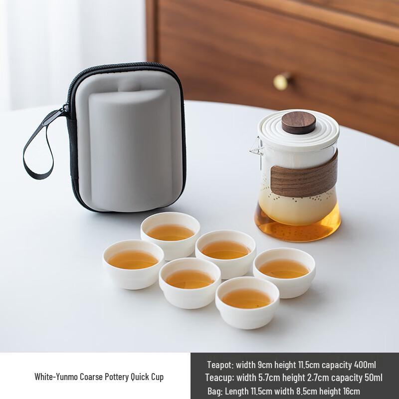 SHIJIANA Portable Ceramic Travel Tea Set