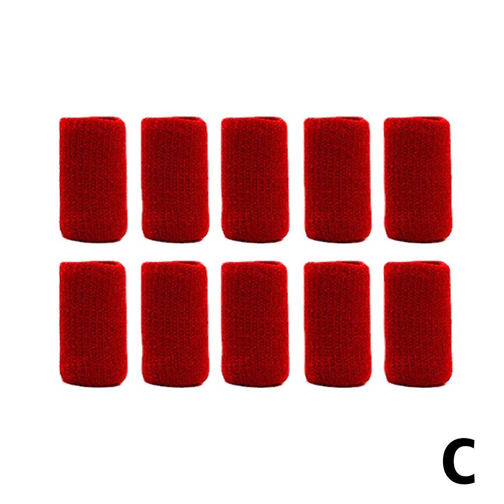 

10Pcs Nylon Finger Sleeve Support Thumb Brace Protector Gear Breathable Elastic Finger Tape For Basketball Tennis Sports Gym