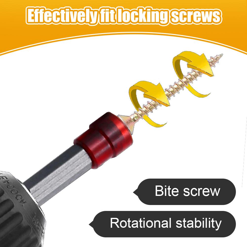 1-3pcs Hex Screwdriver Bit Magnetic Screwdriver Holder Ring Woodworking Positioning Bit Batch Head For Electric Screwdriver Kit