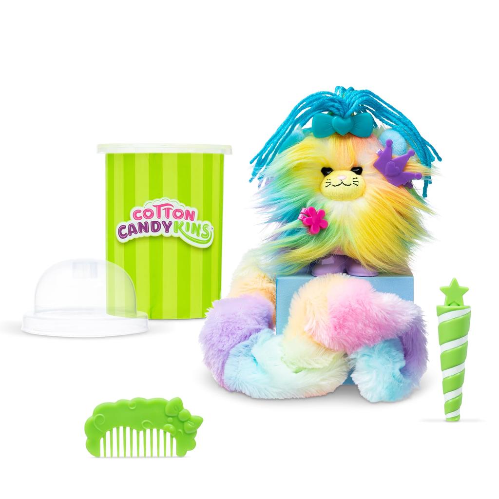 Cotton Candykin - Surprise Collectible Plush Furry Stuffed Animal for Girls and Boys, Kids and Toddlers, Surprise Toy
