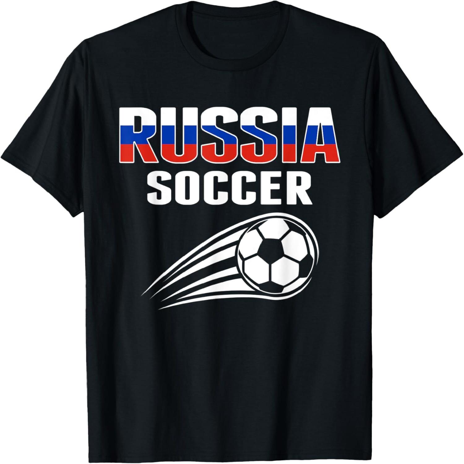 Proud Russia Soccer Fans Jersey - Support Russian Football T-Shirt S