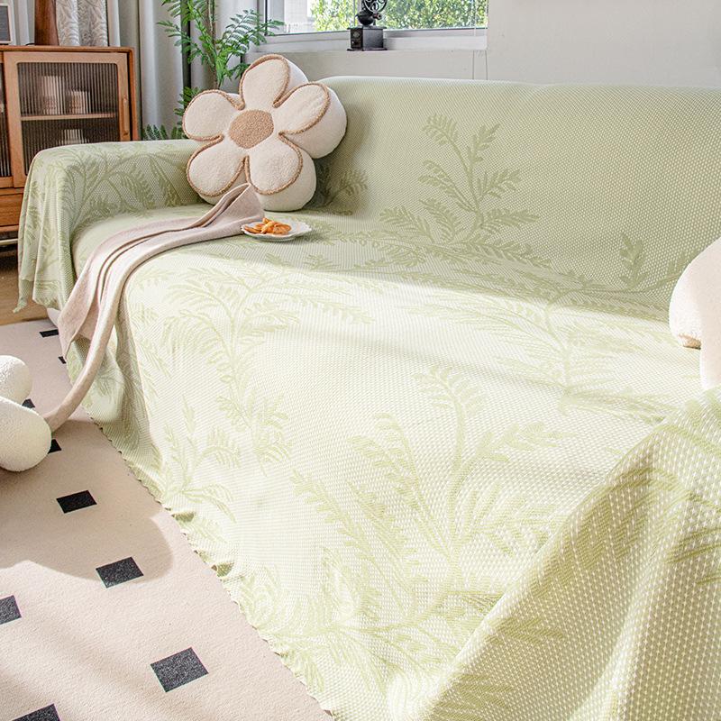 

Летняя прохлада, дышащее полотенце для дивана, ветки и листья, все включено, чехол для дивана, пылезащитный чехол, цельный диван, большой чехол, тканевая подушка 180*130cm