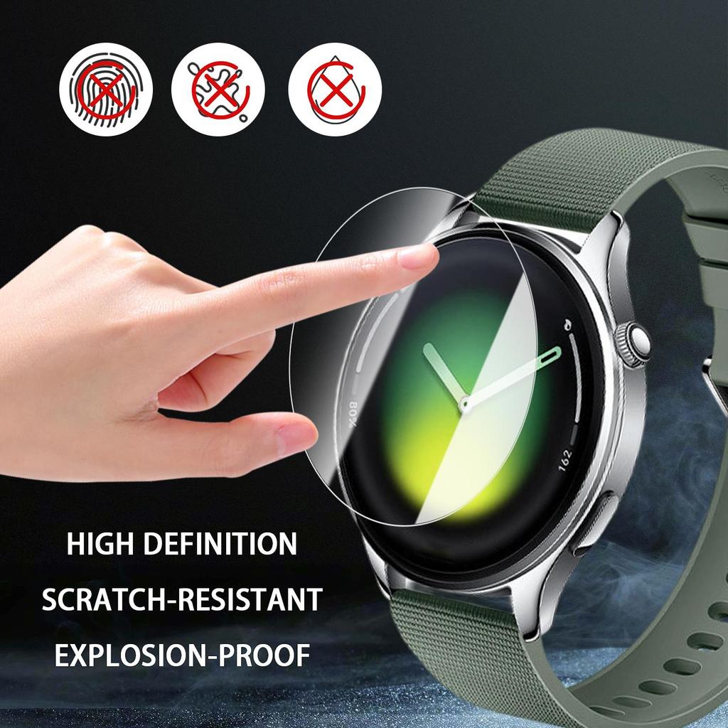 For Xiaomi Watch S5 Screen Protectors with Easy Installation Kit 9H Hardness Tempered Glass Explosion-proof Film for Mi Watch S5