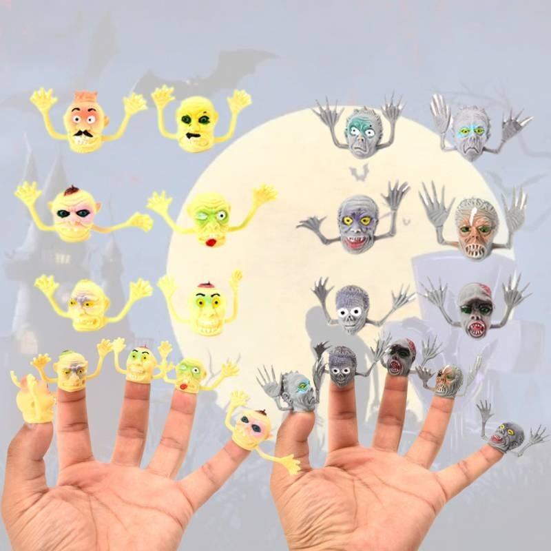 Spooky Halloween Zombie Witch Finger Puppets For Creepy Fun And Scares In Pvc