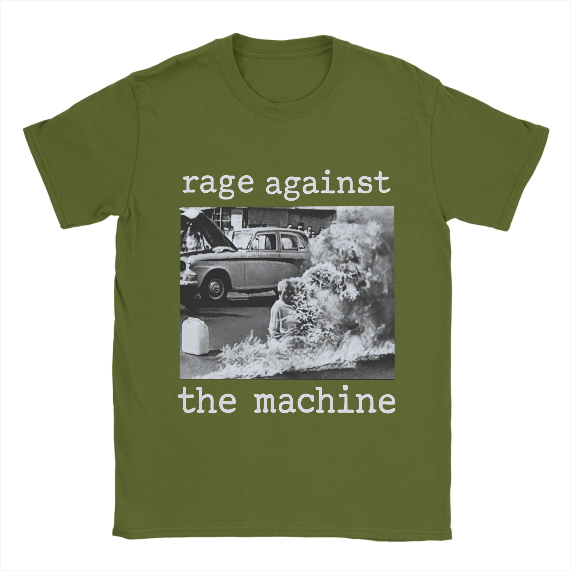 

Men Rage Against The Machine T Shirt Pure Cotton Tops Novelty Short Sleeve Crew Neck Tee Shirt Gift Idea T-Shirt 4XL