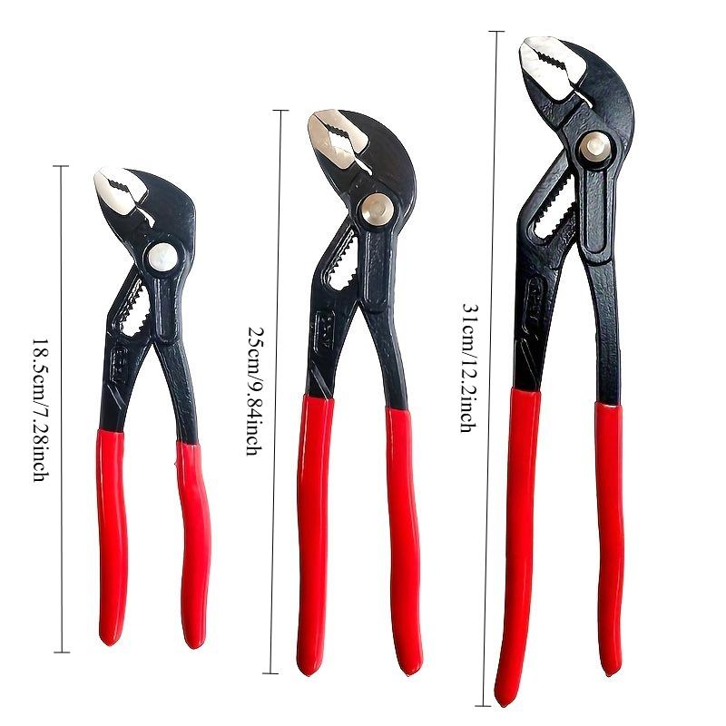 1PC Multifunctional Water Pump Pliers Fast Large Opening 7 Inch/10 Inch/12 Inch Adjustable Household Pipe Pliers Eagle Beak Pipe Pliers