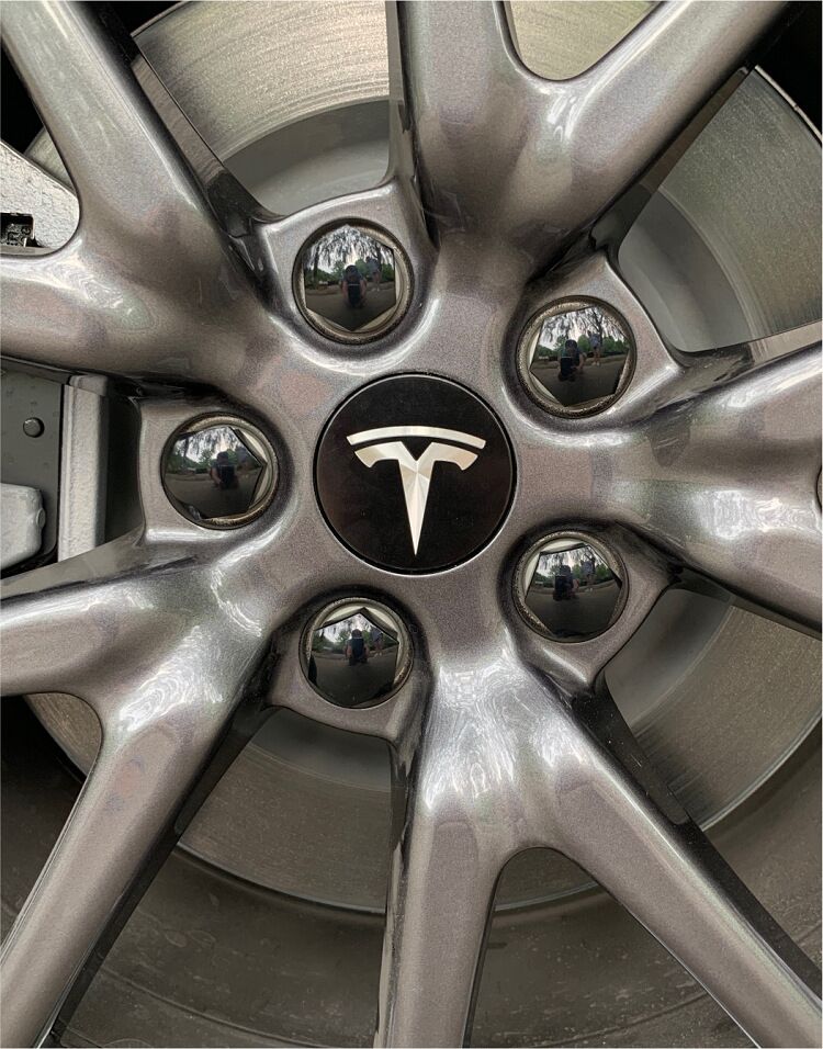 4PCS 25PCS 56mm for Tesla Model 3 Y S/X new Model Y Juniper Car Wheel Center Hub Decorative Caps Badge Lug Nut Protective Cover