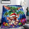 1pz Coperta in Flanella con Stampa Gizmo Gremlins, Alta Qualità per Tutte le Stagioni, Decorazione per la Casa, Calore e Comfort, Perfetta per Regali di Natale