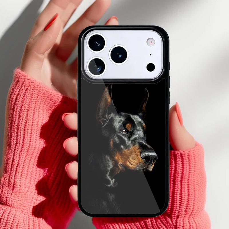 Doberman Dog Phone Case for iPhone 17 16 15 14 13 Pro Max Back Cover for 12 11 Pro Coque