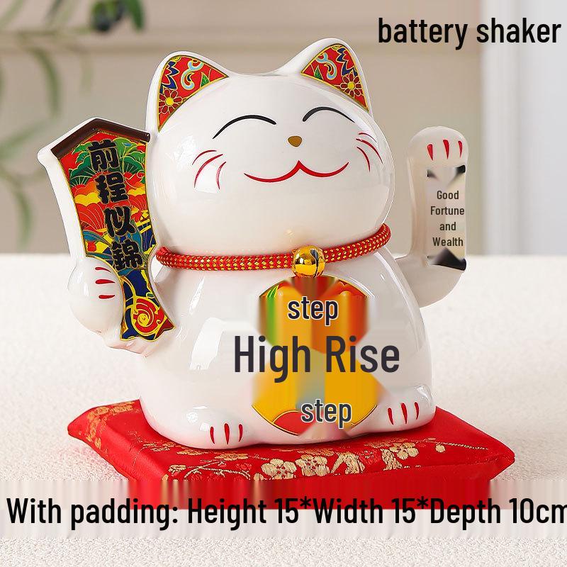 

Large Lucky Cat Maneki-neko Ornament Shop Decoration for Home or Cashier Counter Opening Gift