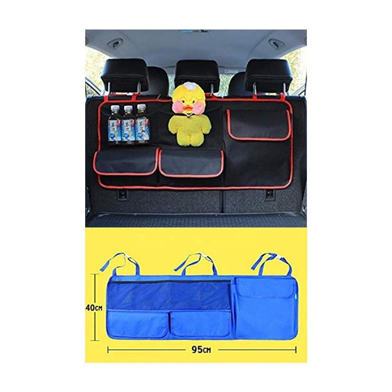 

5 Compartment Luggage Organizer Collector Bag Organizer 22 Liter Volume Black With Red Stripe