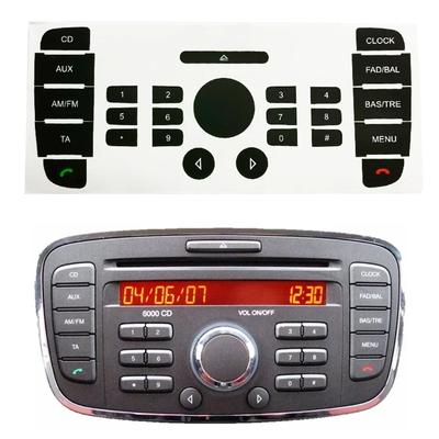 Multimedia Radio Panel Button Repair Decal Sticker For 6000 CD Radio On For Ford For Mondeo Replacement Car Part