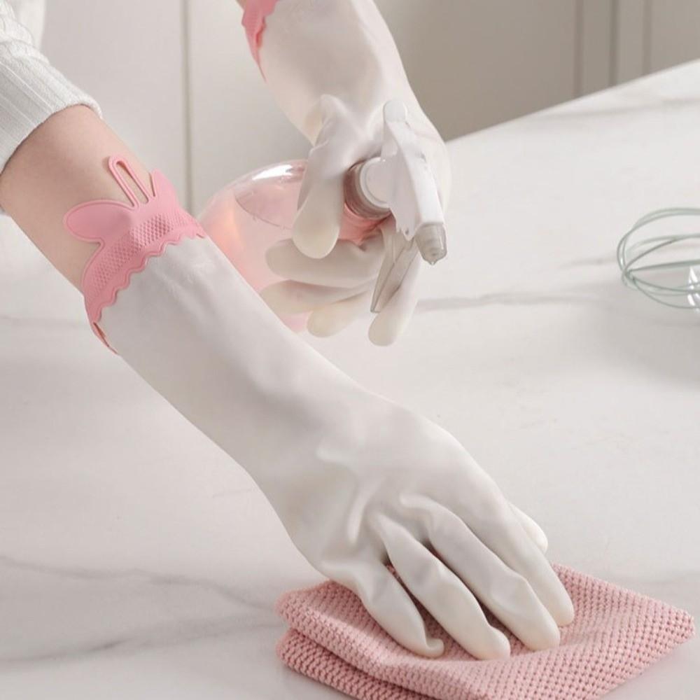 Hanging Waterproof Gloves Non-Slip Kitchen Gloves Household Chores Dishwashing Gloves Daily Use