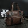 The New Crazy Horse Leather Korean Men's Bag Casual One-shoulder Messenger Bag Handbag Travel Bag Large-capacity Men's Trendy Bag