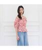 THURSDAY ISLAND Shirring Point Flower Blouse_T264Mbl277W