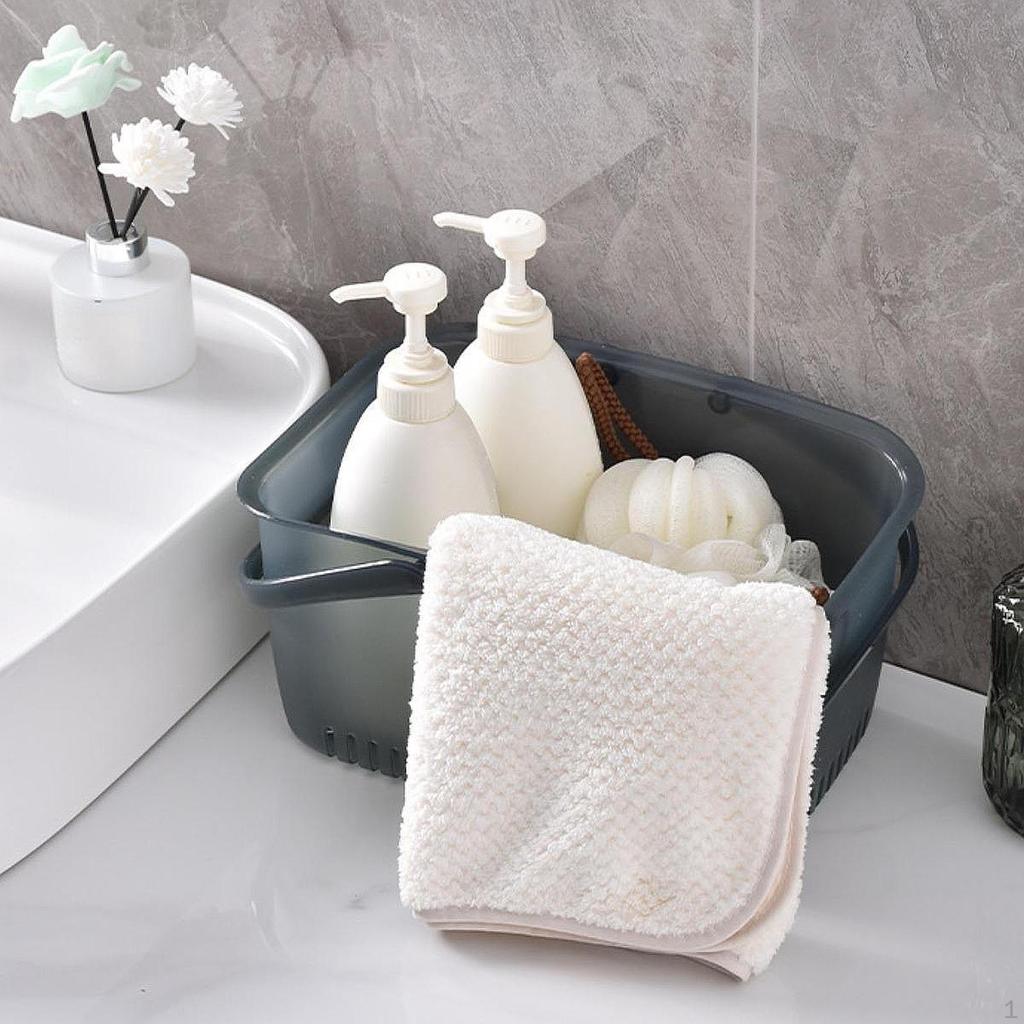 Shower Basket Bathroom Organizer Portable with Drainage Holes Tote Storage for Camp
