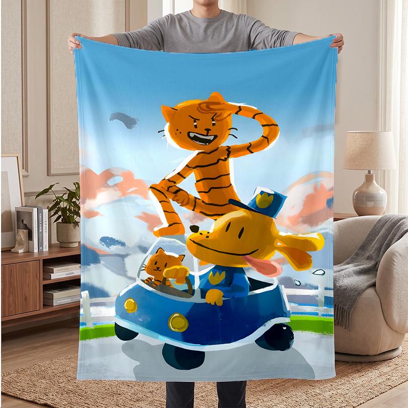 dog man Soft Warm Flannel Blankets Comfortable Blanket for Home Decoration Gifting