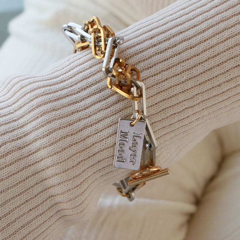 

LAYERMOOD rough mix chain bracelet-mix free