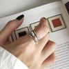 Women's Adjustable S925 Sterling Silver Retro Minimalist Open Ring