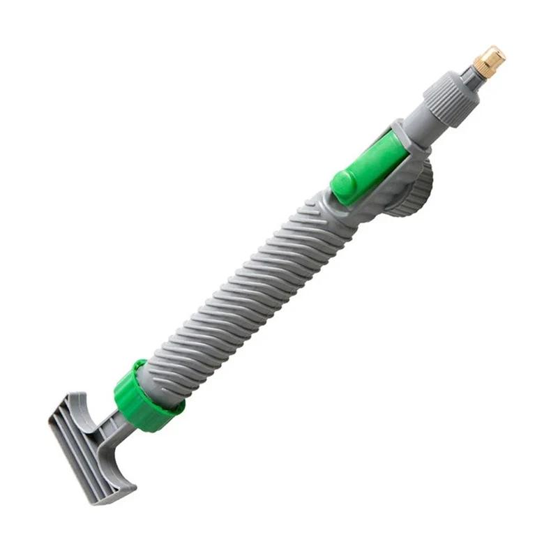 

ISGTDRM Садовый опрыскиватель для полива Бутылка для напитков Лейка Высокое давление Маленький Ручной Давление Регулируемая Распылительная головка серый