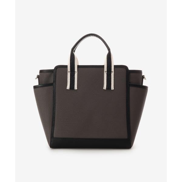 Official Canvas Style Faux Leather Tote Bag 00482410120151 [ANDSHUETTE] Women's Off-White