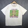 Vintage Elton John Shirt Mens XL White 90s Band Tee The Big Picture 1997 USA Art Unisex T-Shirt