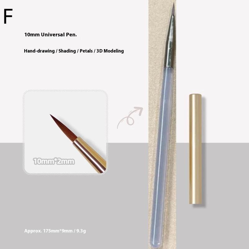 1/5/6 Pcs Nail Art Brush Checker Nail Drawing Painting Line Brush Nail Art Tool Acrylic Painting Brushes Diy Design Manicure Tool