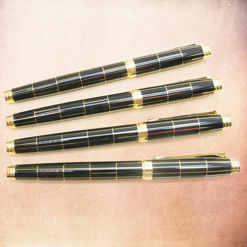 1pc High Quality Fountain Pen Full Metal Golden Clip Luxury Pens Stationery Office School Supplies